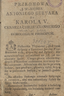 Zegar Monarchow Z Zycia M. Aureliusza Cesarza Rzymskiego. [Cz. 1-3]