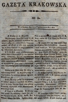 Gazeta Krakowska. 1804, nr 80