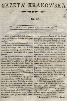 Gazeta Krakowska. 1804, nr 81
