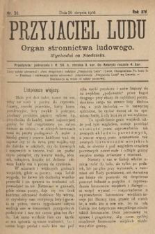 Przyjaciel Ludu : organ Stronnictwa Ludowego. 1902, nr 36
