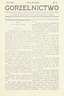 Gorzelnictwo. 1909, nr 4