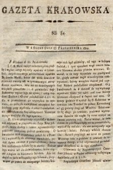 Gazeta Krakowska. 1804, nr 84