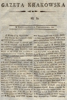 Gazeta Krakowska. 1804, nr 85
