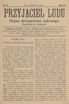 Przyjaciel Ludu : organ Stronnictwa Ludowego. 1902, nr 41