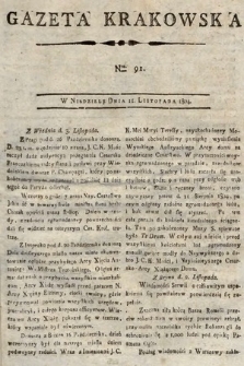 Gazeta Krakowska. 1804, nr 91