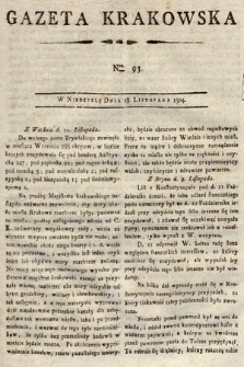 Gazeta Krakowska. 1804, nr 93