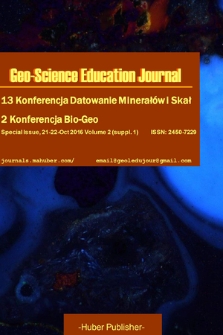 Geo-Science Education Journal. 2016, vol. 2, suppl. 1