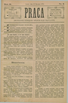 Praca : dwutygodnik poświęcony sprawom klas pracujących. R.2, Nr. 2 (15 stycznia 1879)