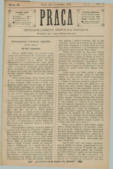 Praca : dwutygodnik poświęcony sprawom klas pracujących. R.2, Nr. 8 (18 kwietnia 1879)