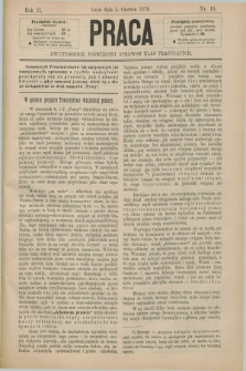 Praca : dwutygodnik poświęcony sprawom klas pracujących. R.2, Nr. 10 (5 czerwca 1879)