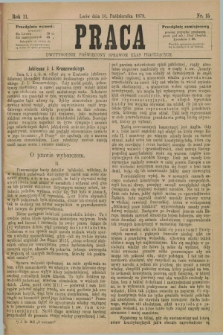 Praca : dwutygodnik poświęcony sprawom klas pracujących. R.2, Nr. 15 (10 października 1879)