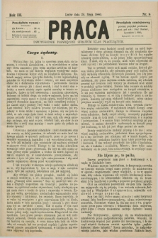 Praca : dwutygodnik poświęcony sprawom klas pracujących. R.3, Nr. 8 (24 maja 1880)
