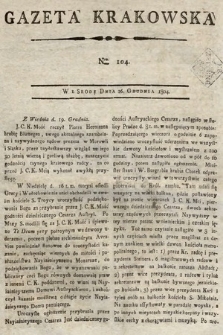 Gazeta Krakowska. 1804, nr 104