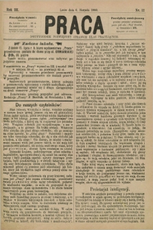 Praca : dwutygodnik poświęcony sprawom klas pracujących. R.3, Nr. 12 (6 sierpnia 1880) [skonfiskowany]