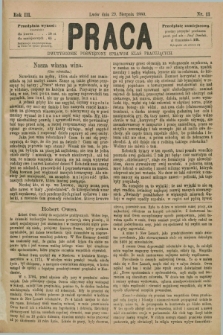 Praca : dwutygodnik poświęcony sprawom klas pracujących. R.3, Nr. 13 (29 sierpnia 1880) [skonfiskowany]