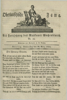 Oberlausitzische Fama : als Fortsetzung des Muskauer Wochenblatts. 1825, Nr. 12 (24 März)