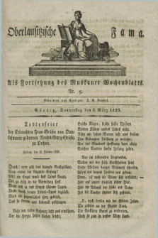 Oberlausitzische Fama : als Fortsetzung des Muskauer Wochenblatts. 1826, Nr. 9 (2 März)