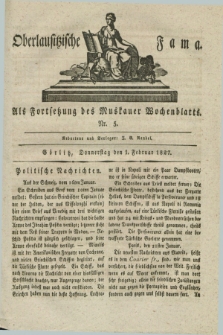 Oberlausitzische Fama : als Fortsetzung des Muskauer Wochenblatts. 1827, Nr. 5 (1 Februar)