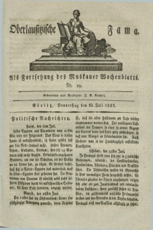 Oberlausitzische Fama : als Fortsetzung des Muskauer Wochenblatts. 1827, Nr. 29 (19 Juli)