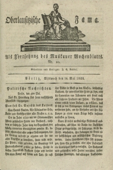 Oberlausitzische Fama : als Fortsetzung des Muskauer Wochenblatts. 1828, Nr. 20 (14 Mai)