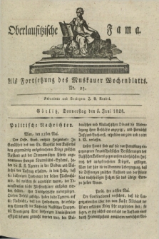 Oberlausitzische Fama : als Fortsetzung des Muskauer Wochenblatts. 1828, Nr. 23 (5 Juni)