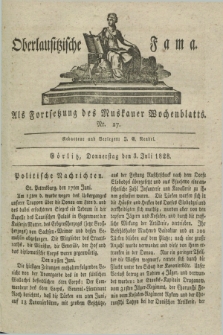 Oberlausitzische Fama : als Fortsetzung des Muskauer Wochenblatts. 1828, Nr. 27 (3 Juli) + dod.