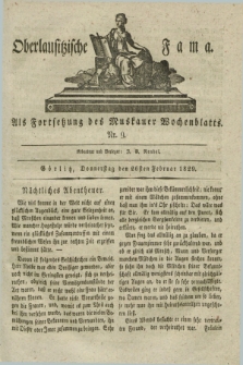 Oberlausitzische Fama : als Fortsetzung des Muskauer Wochenblatts. 1829, Nr. 9 (26 Februar)