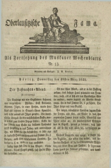 Oberlausitzische Fama : als Fortsetzung des Muskauer Wochenblatts. 1829, Nr. 13 (26 März)