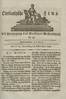 Oberlausitzische Fama : als Fortsetzung des Muskauer Wochenblatts. 1829, Nr. 30 (23 Juli)