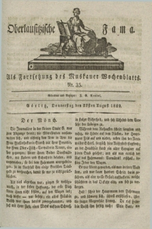 Oberlausitzische Fama : als Fortsetzung des Muskauer Wochenblatts. 1829, Nr. 35 (27 August)