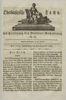 Oberlausitzische Fama : als Fortsetzung des Muskauer Wochenblatts. 1829, Nr. 41 (8 October)