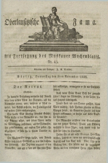 Oberlausitzische Fama : als Fortsetzung des Muskauer Wochenblatts. 1829, Nr. 45 (5 November)