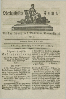 Oberlausitzische Fama : als Fortsetzung des Muskauer Wochenblatts. 1830, Nr. 6 (11 Februar)