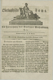 Oberlausitzische Fama : als Fortsetzung des Muskauer Wochenblatts. 1830, Nr. 8 (25 Februar)