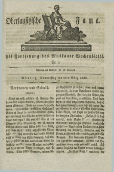 Oberlausitzische Fama : als Fortsetzung des Muskauer Wochenblatts. 1830, Nr. 9 (4 März)