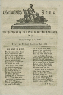 Oberlausitzische Fama : als Fortsetzung des Muskauer Wochenblatts. 1830, Nr. 20 (19 Mai)