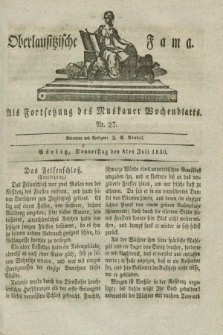 Oberlausitzische Fama : als Fortsetzung des Muskauer Wochenblatts. 1830, Nr. 27 (8 Juli)