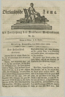 Oberlausitzische Fama : als Fortsetzung des Muskauer Wochenblatts. 1830, Nr. 30 (29 Juli)