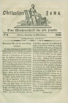 Oberlausitzische Fama : eine Wochenschrift für alle Stände. 1833, № 9 (28 Februar) + dod.