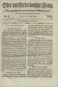 Ober- und Niederlausitzer Fama : eine gemeinnützige und unterhaltende Wochenschrift. 1835, No. 3 (15 Januar) + dod.