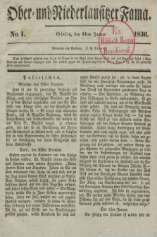 Ober- und Niederlausitzer Fama. 1836, No 1 (14 Januar) + dod.