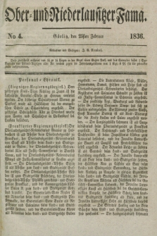 Ober- und Niederlausitzer Fama. 1836, No 4 (25 Februar) + dod.