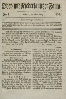 Ober- und Niederlausitzer Fama. 1836, No 5 (10 März) + dod.