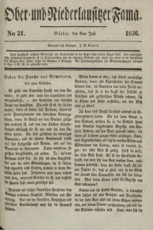 Ober- und Niederlausitzer Fama. 1836, No 21 (9 Juli)