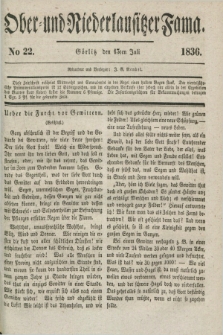 Ober- und Niederlausitzer Fama. 1836, No 22 (13 Juli)