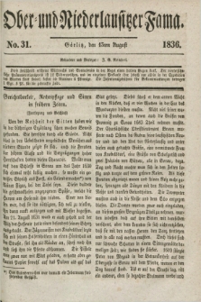 Ober- und Niederlausitzer Fama. 1836, No 31 (15 August)