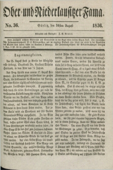 Ober- und Niederlausitzer Fama. 1836, No 36 (31 August)