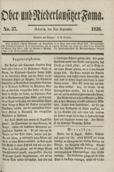 Ober- und Niederlausitzer Fama. 1836, No 37 (3 September)