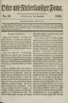 Ober- und Niederlausitzer Fama. 1836, No 38 (7 September)