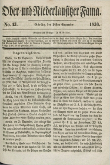 Ober- und Niederlausitzer Fama. 1836, No 43 (24 September)